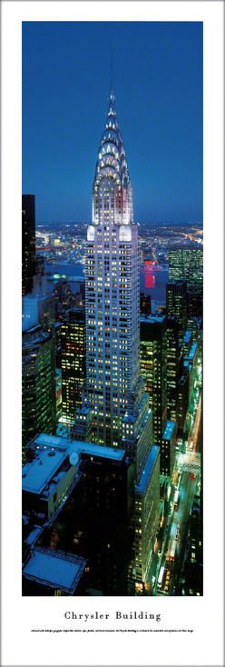 Chrysler Building at Twilight Panoramic Art Print
