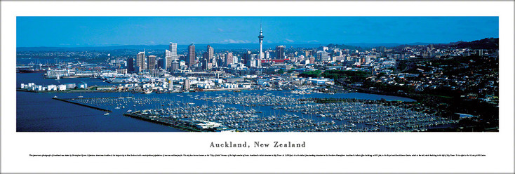 Auckland, New Zealand Skyline Panoramic Art Print