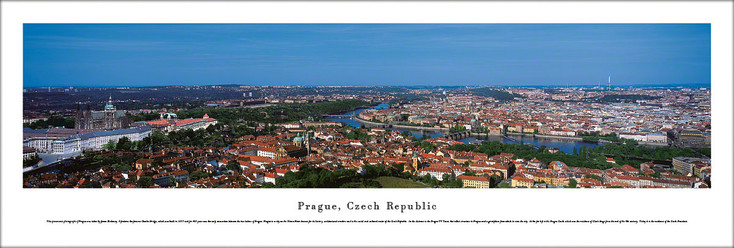 Prague, Czech Republic Skyline Panoramic Art Print