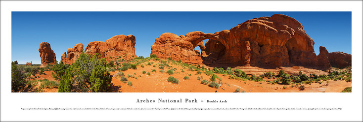 Arches National Park Double Arch Panoramic Art Print