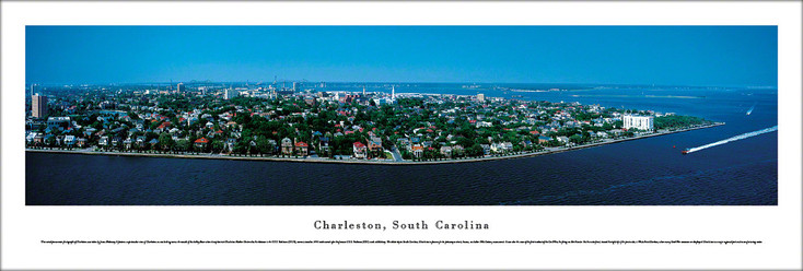 Charleston, South Carolina Skyline Panoramic Art Print