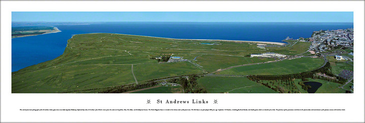 St Andrews Links Inland Golf Aerial Panoramic Art Print