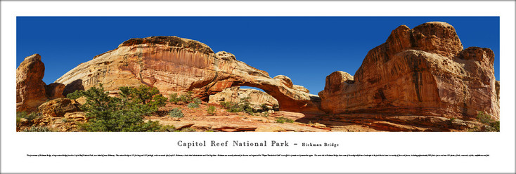 Capitol Reef National Park Hickman Bridge Panoramic Art Print