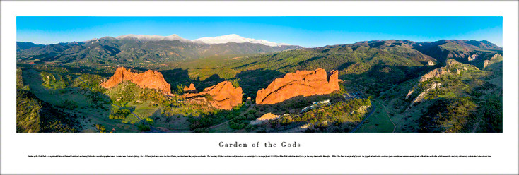 Garden of the Gods National Natural Landmark Panoramic Art Print