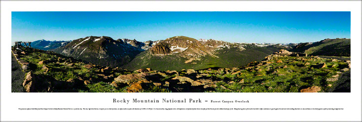 Rocky Mountain National Park Forest Canyon Overlook Panoramic Art Print