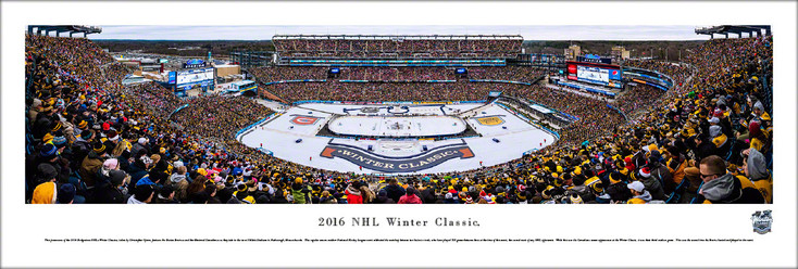 2016 NHL Winter Classic Boston Bruins vs Montreal Canadiens Panoramic Art Print