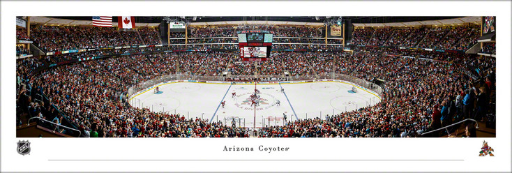 Arizona Coyotes Hockey Panoramic Art Print