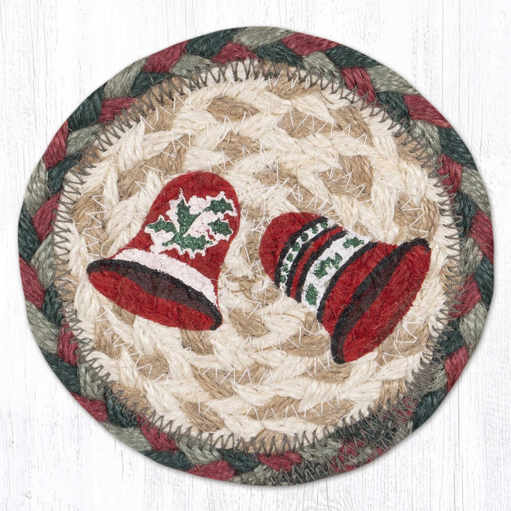 Bell Printed Jute Coaster by Harry W Smith