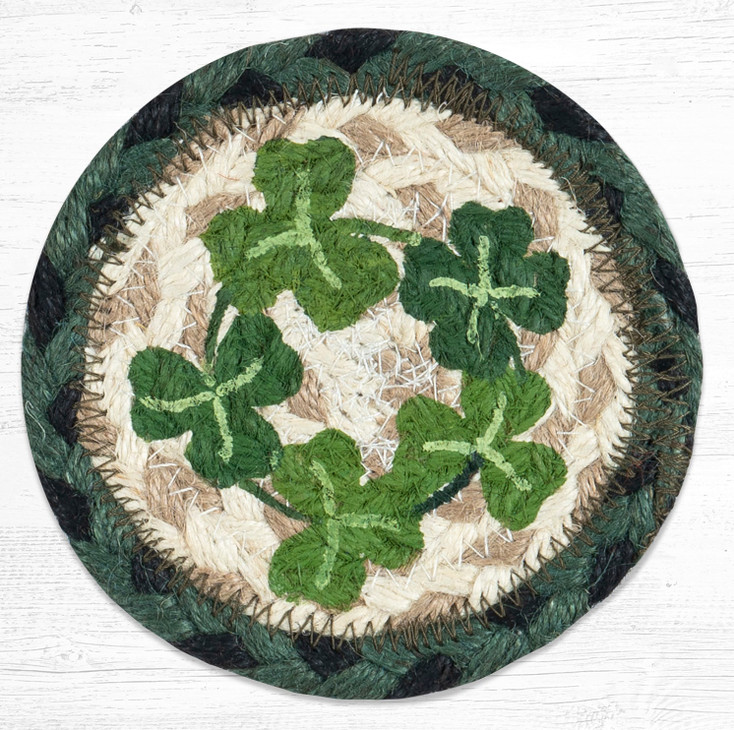 Bless this Home Printed Jute Coaster by Suzanne Pienta