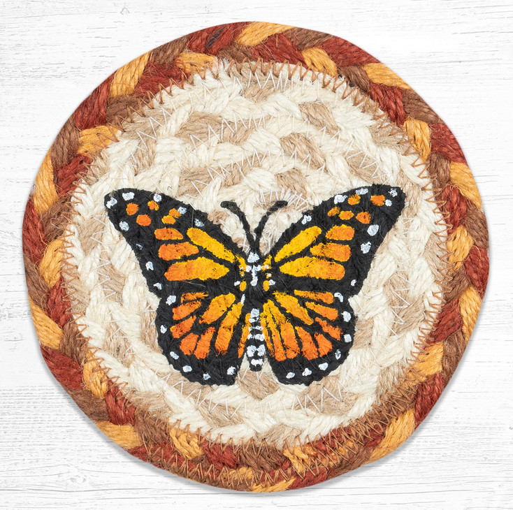 Monarch Printed Jute Coaster by Harry W Smith