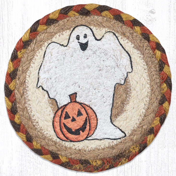 7" Ghost Large Round Coasters by Suzanne Pienta, Set of 4