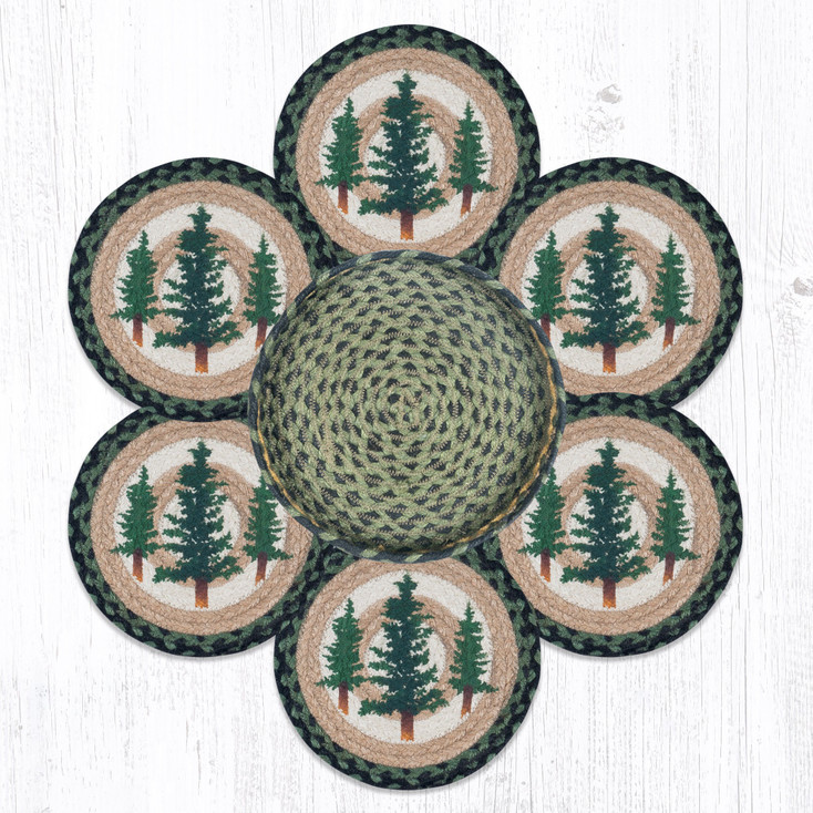 Tall Timbers Jute Trivets and Basket Holder by Jan Harless