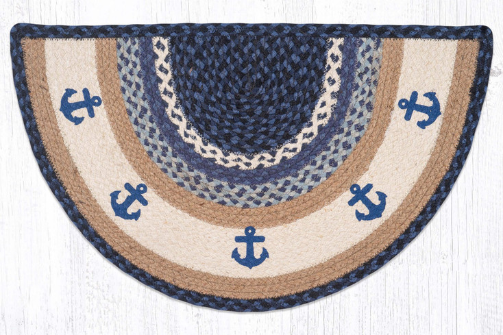 18" x 29" Anchor Printed Jute Slice Rug by Harry W. Smith