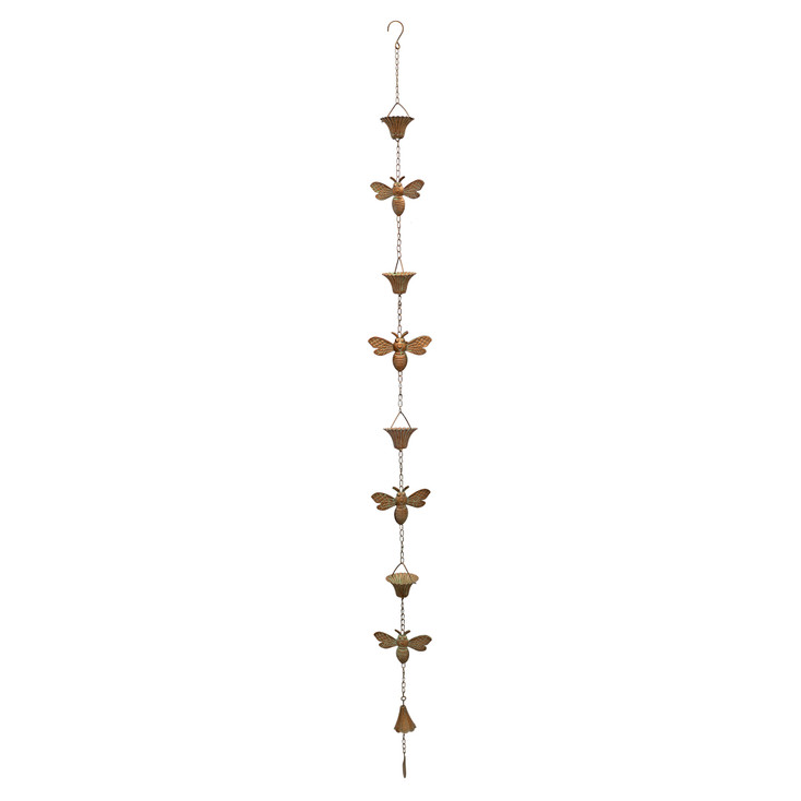 Copper Bee Rain Chain