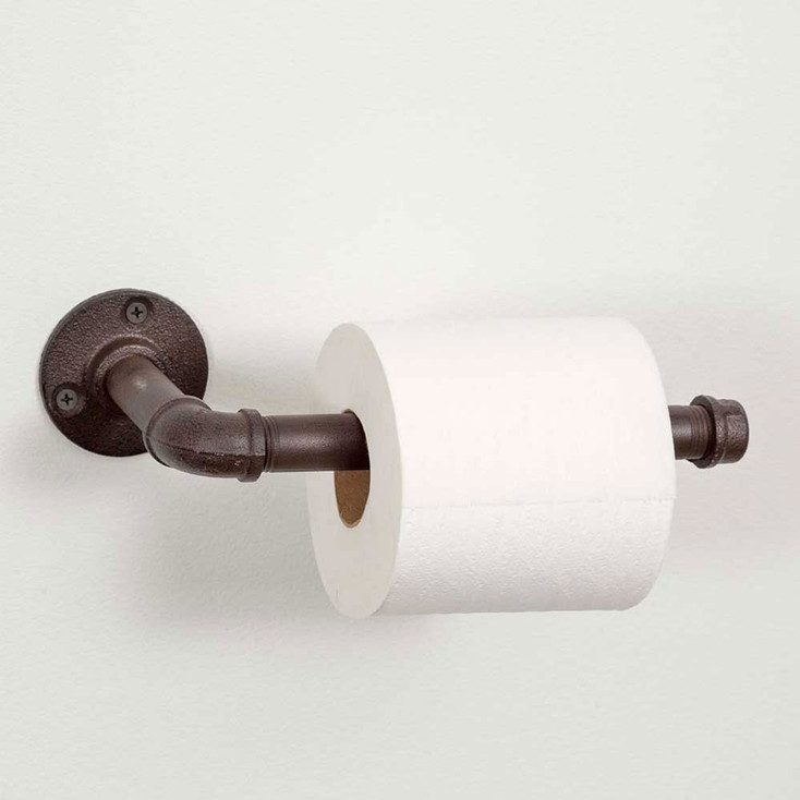 Industrial Metal Toilet Paper Holders, Set of 2