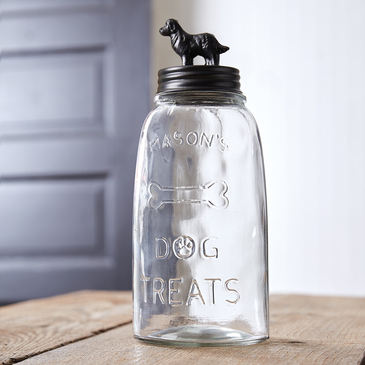 Golden Retriever Dog Treat Mason Jar