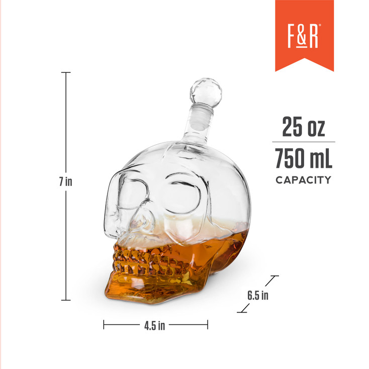 Skull Liquor Decanter by Foster & Rye&trade;