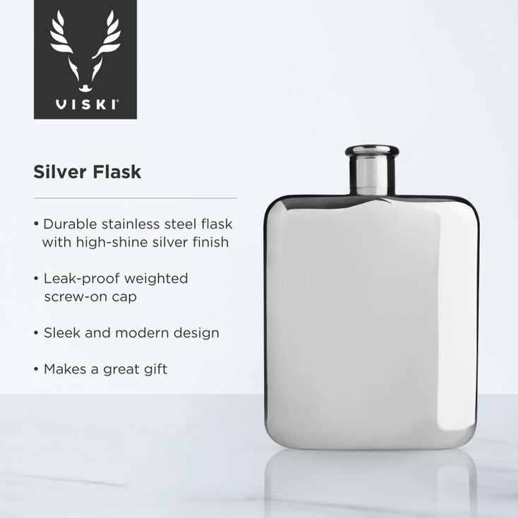 Silver Flask by Viski