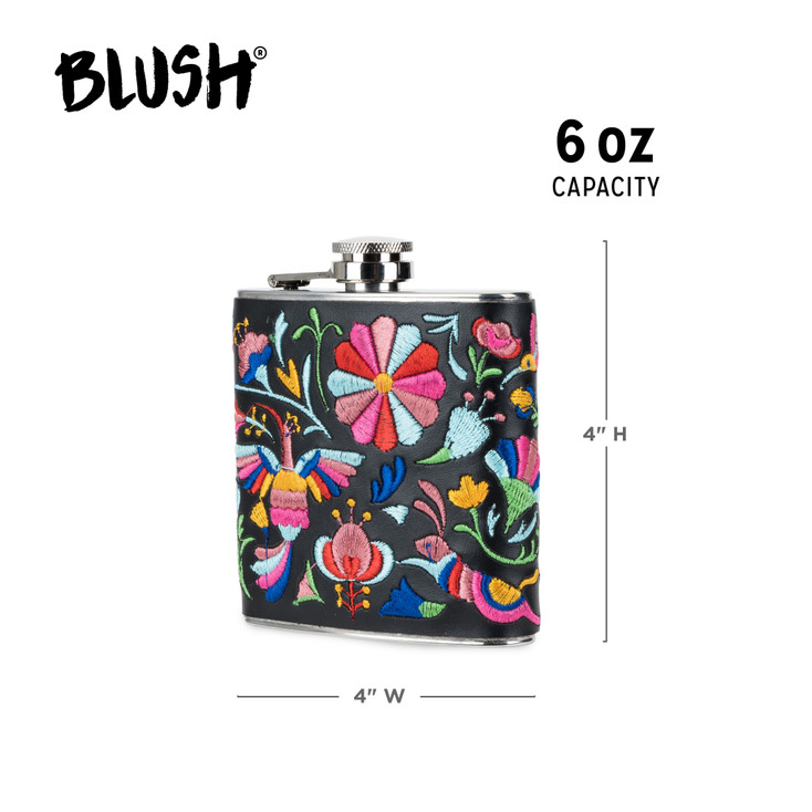 Embroidered Flask by Blush
