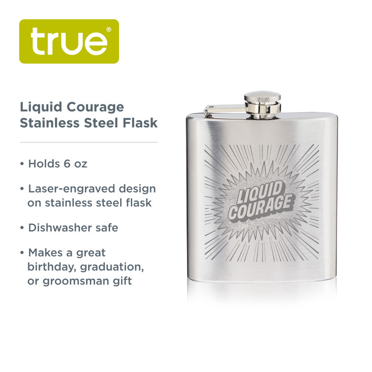 Liquid Courage Stainless Steel Flask