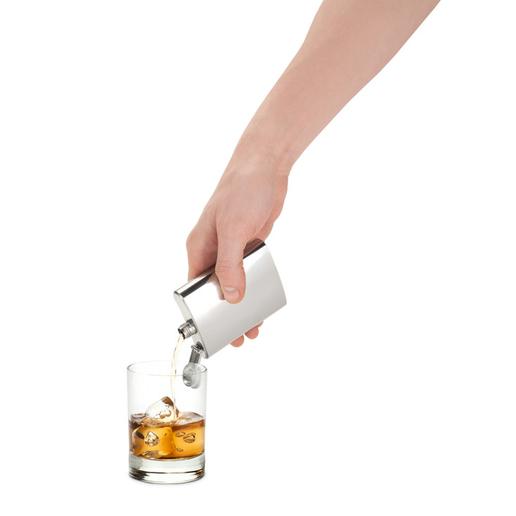 TrueFlask: 4 oz Stainless Steel Flask
