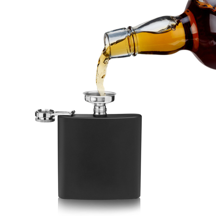 TrueFlask: 6 oz Matte Black Flask by True
