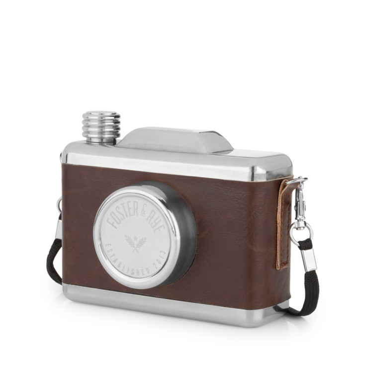 Stainless Steel Snapshot Flask by Foster & Rye