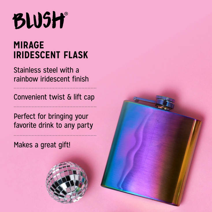 Mirage Iridescent Stainless Steel Flask by Blush