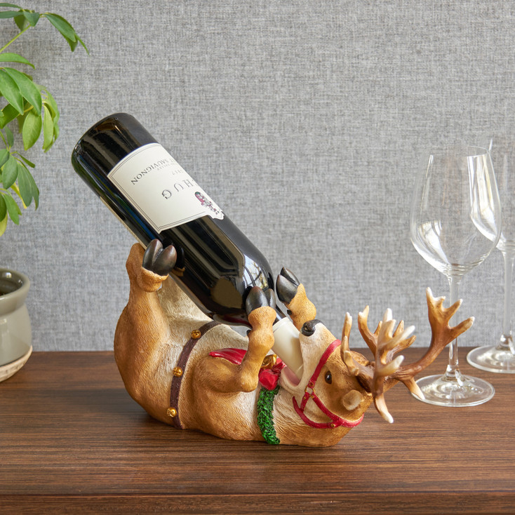 Reindeer Wine Bottle Holder by True