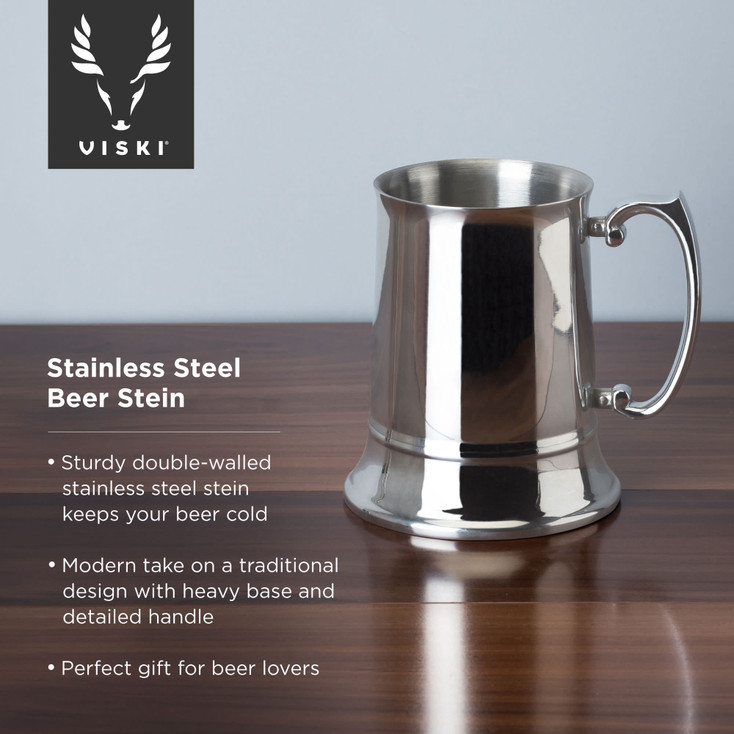 Stainless Steel Beer Stein by Viski