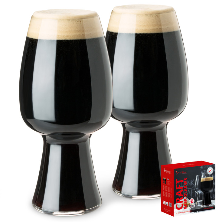 Spiegelau 21 oz Craft Stout Glasses, Set of 2