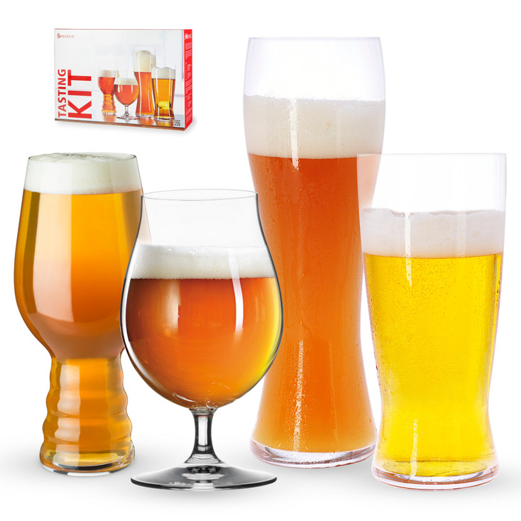 Spiegelau Classic Beer Glasses Tasting Kit, Set of 4