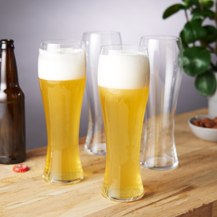 Spiegelau 24.7 oz Beer Classics Hefeweizen Glasses, Set of 4