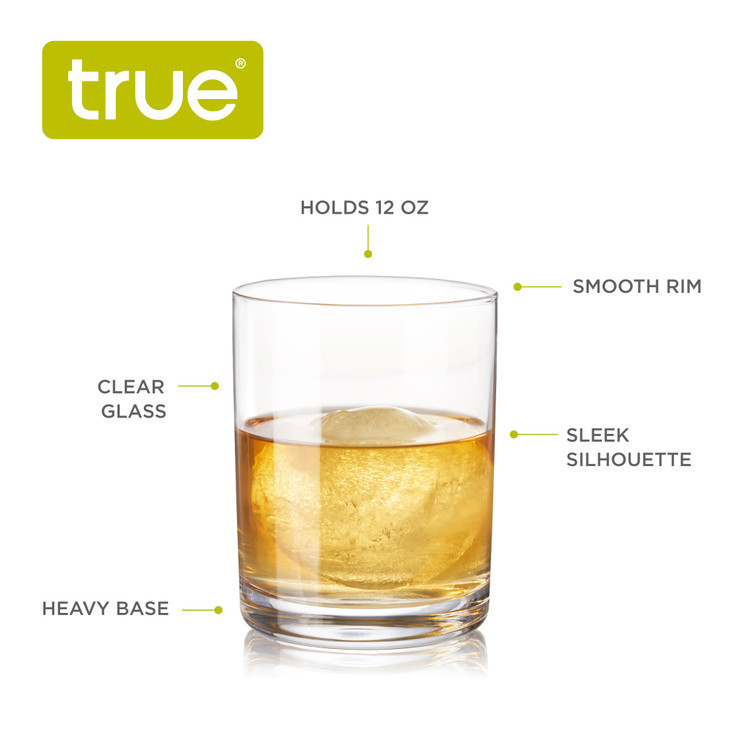 Rocks Glasses by True, Set of 4