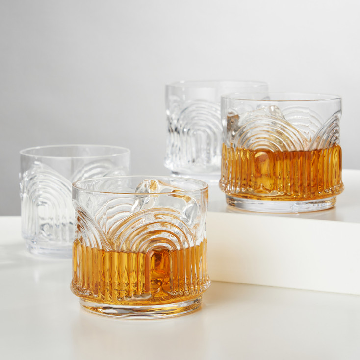 Beau Lowball Tumblers by Viski, Set of 4