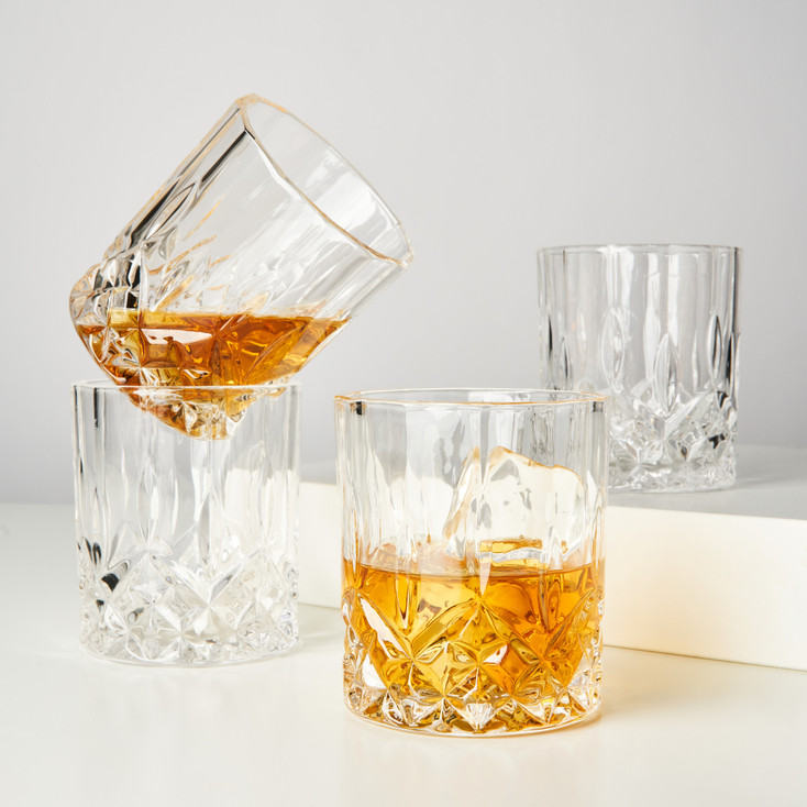 Admiral Crystal Tumblers by Viski, Set of 4