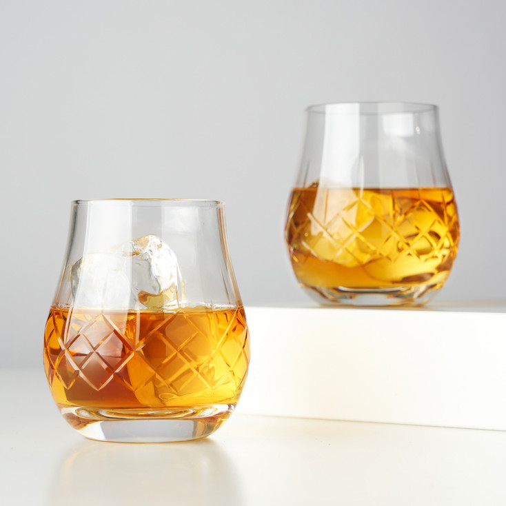 Admiral Heavyweight Bourbon Glasses by Viski, Set of 2