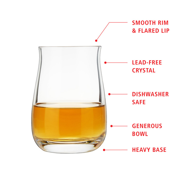 Spiegelau 13.25 oz Single Barrel Bourbon Glasses, Set of 4