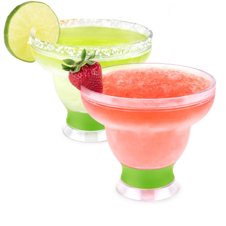 Margarita FREEZE Glasses in Green by Host, Set of 2