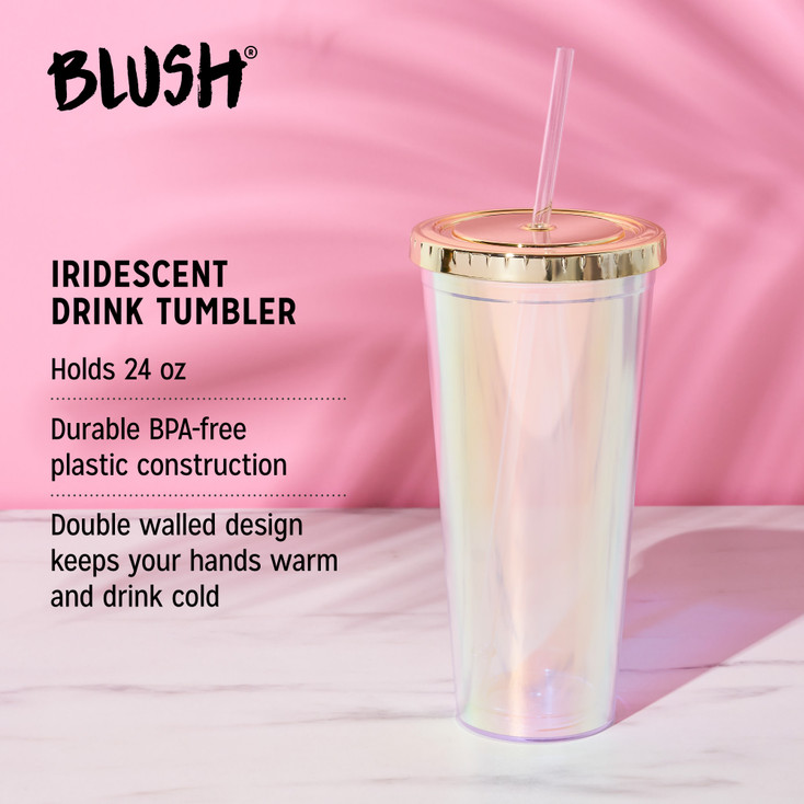 Iridescent Drink Tumbler by Blush