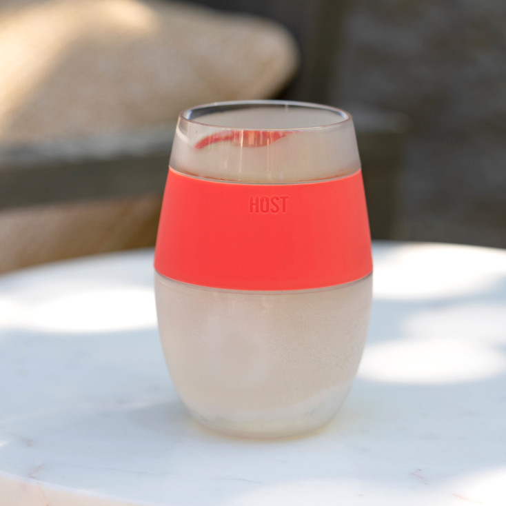 Wine FREEZE in Coral Wine Glass by Host