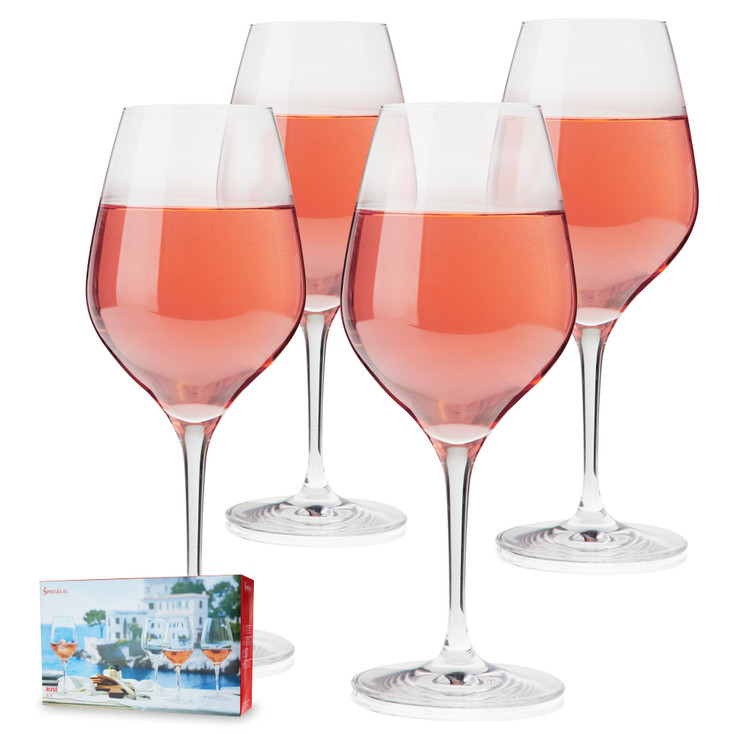 Spiegelau 17 oz Rose Wine Glasses, Set of 4