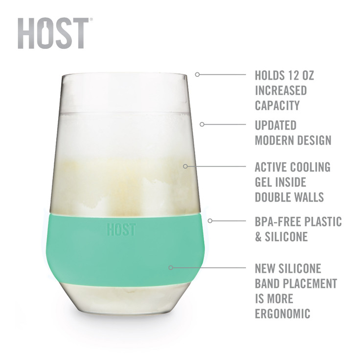 Wine FREEZE XL Cup in Mint Wine Glass by Host