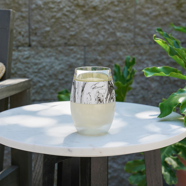 Wine FREEZE in Black Swirl Wine Glass by Host