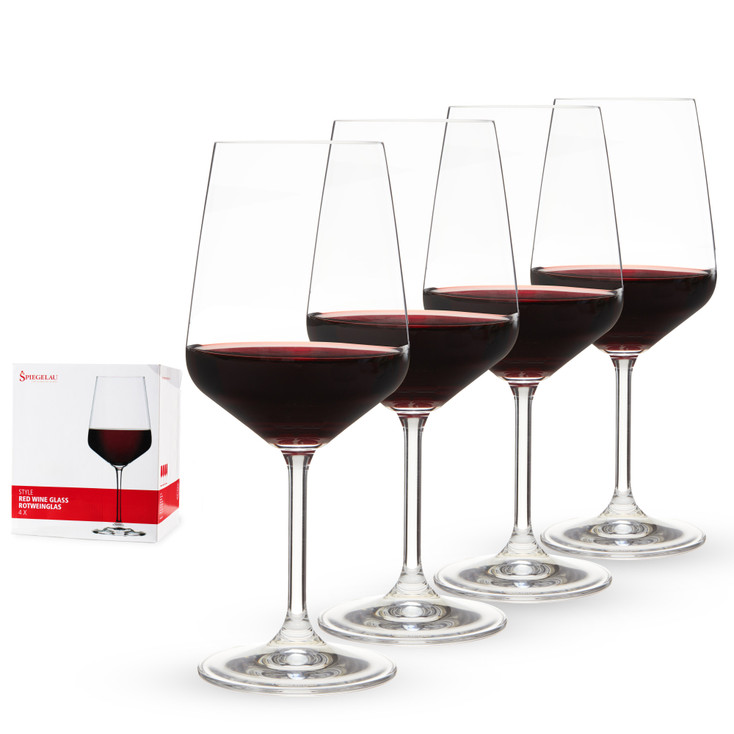 Spiegelau Style 22.2 oz Red Wine Glasses, Set of 4