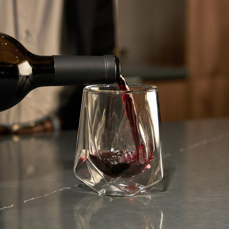 Alchemi Aerating Stemless Wine Tasting Glass by Viski