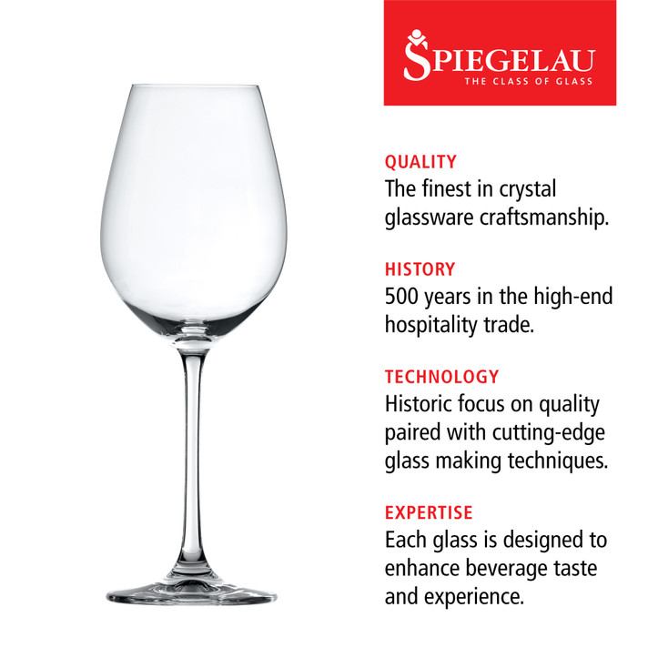 Spiegelau Salute 16.4 oz White Wine Glasses, Set of 4