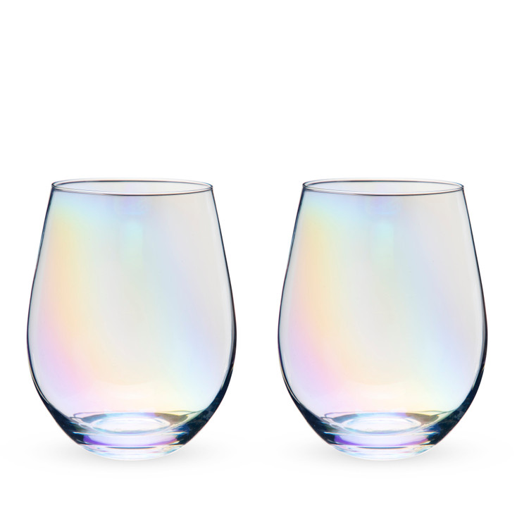 Luster Stemless Wine Glasses by Twine Living, Set of 2