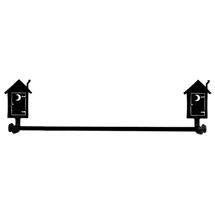 18" Outhouse Metal Hand Towel Bar