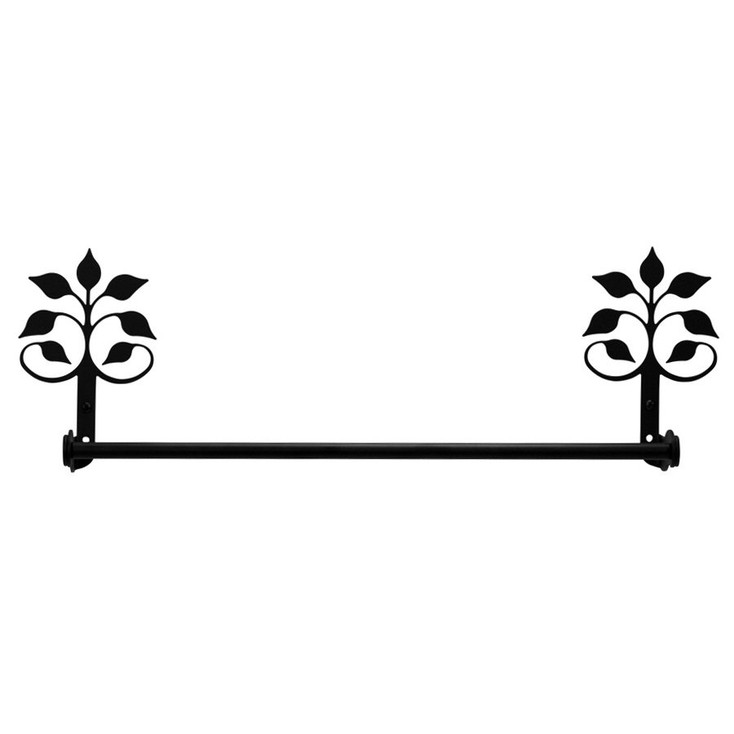 18" Leaf Fan Metal Hand Towel Bar